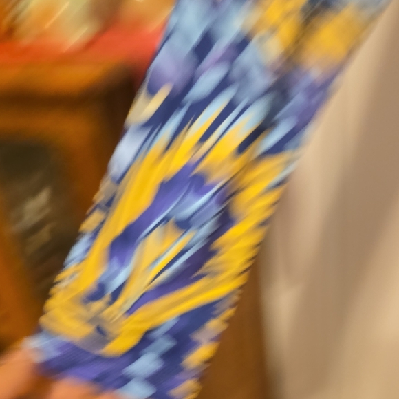 Stylish Blue and Yellow Women's Top - Picture 4 of 5